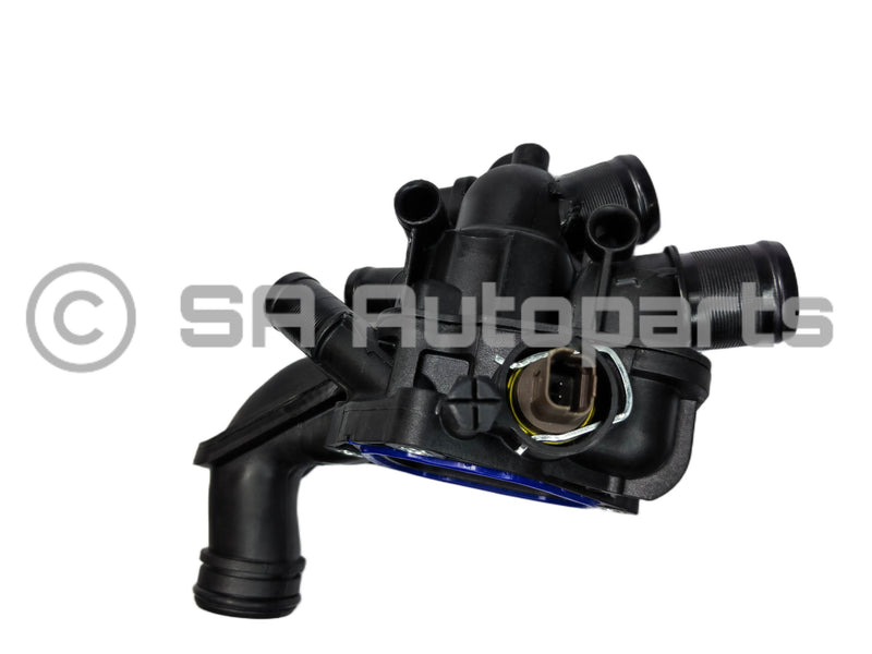 Peugeot 207 / 307 thermostat water housing + sensor