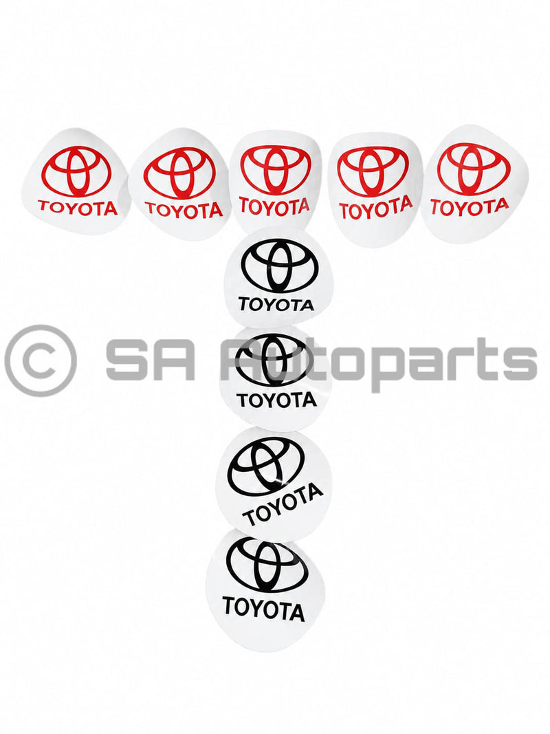 Toyota license disc holder sticker