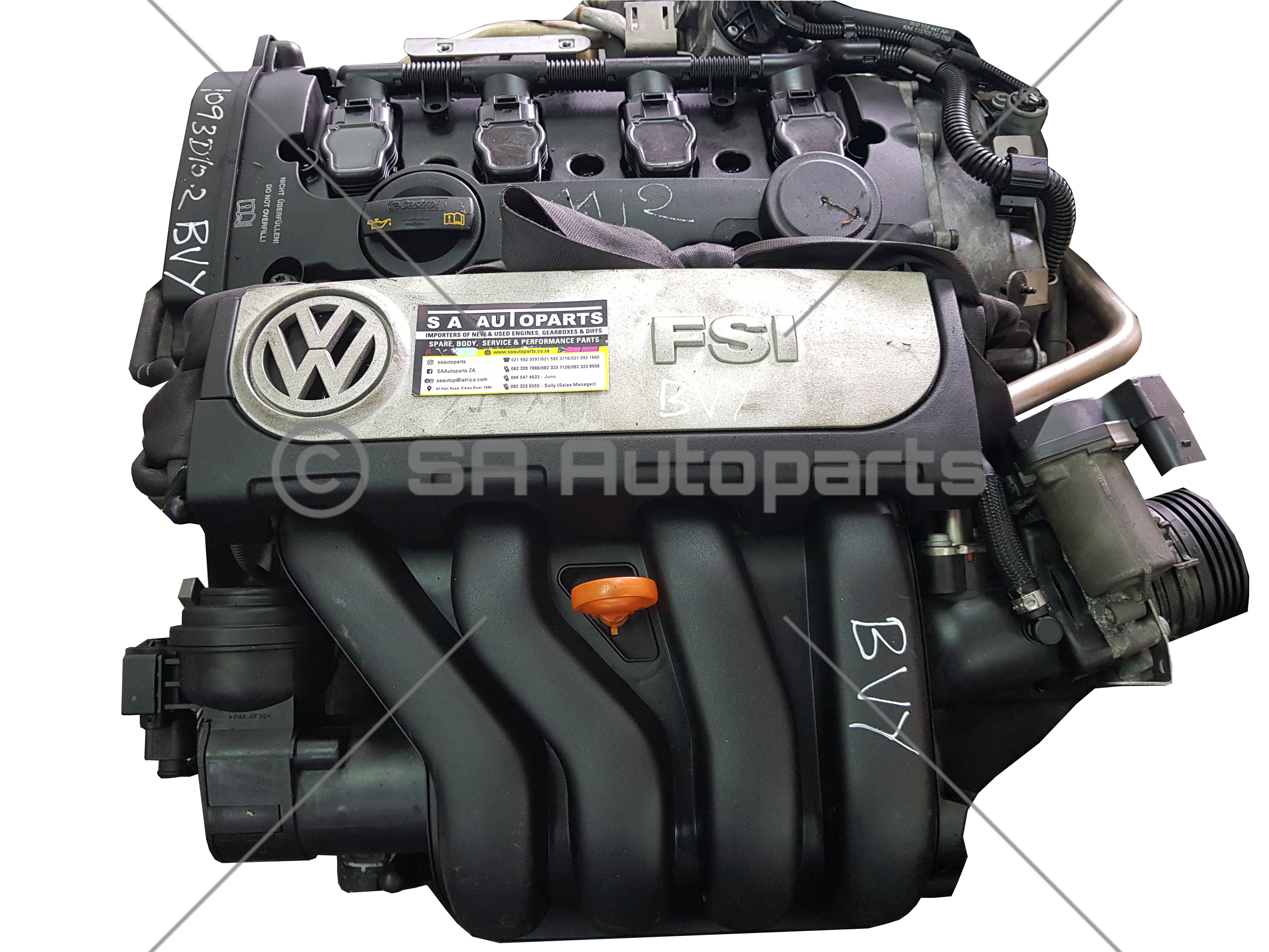 BVY VW GOLF 5 2L FSI Motor Engine – SA Autoparts